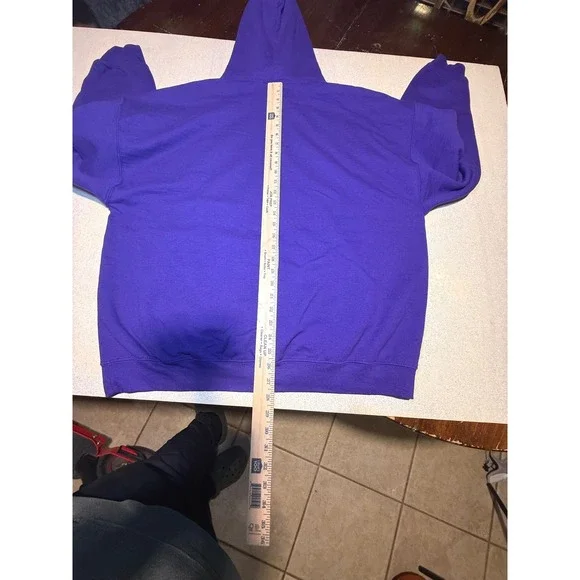 Gildan TCU Horned Frogs Purple Hoodie Sweatshirt Mens 2XL Pullover-980 - Picture 7 of 7